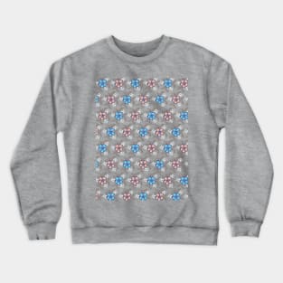 Flower 3 pattern Crewneck Sweatshirt